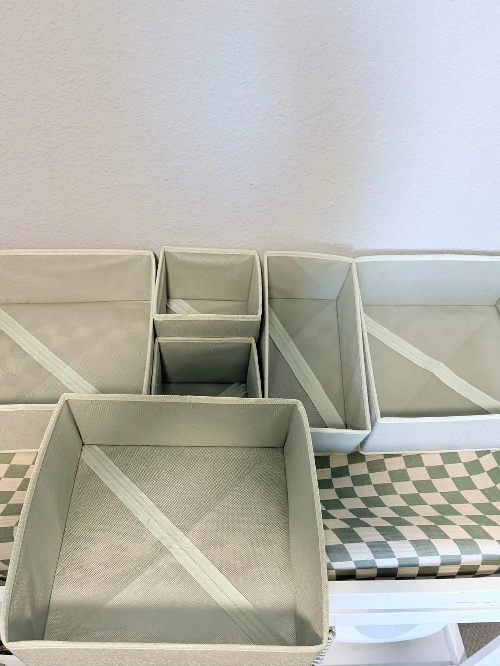 6 foldable cloth storage box closet dresser drawer organizers